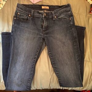 See Throu Soul, dark wash, skinny ankle jeans, Sz 28